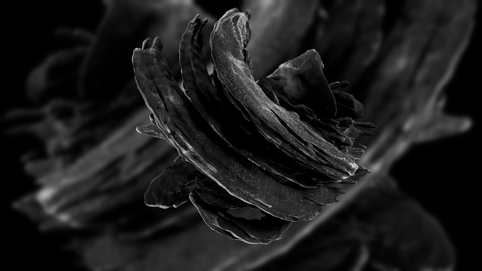 Abstract monochromatic render